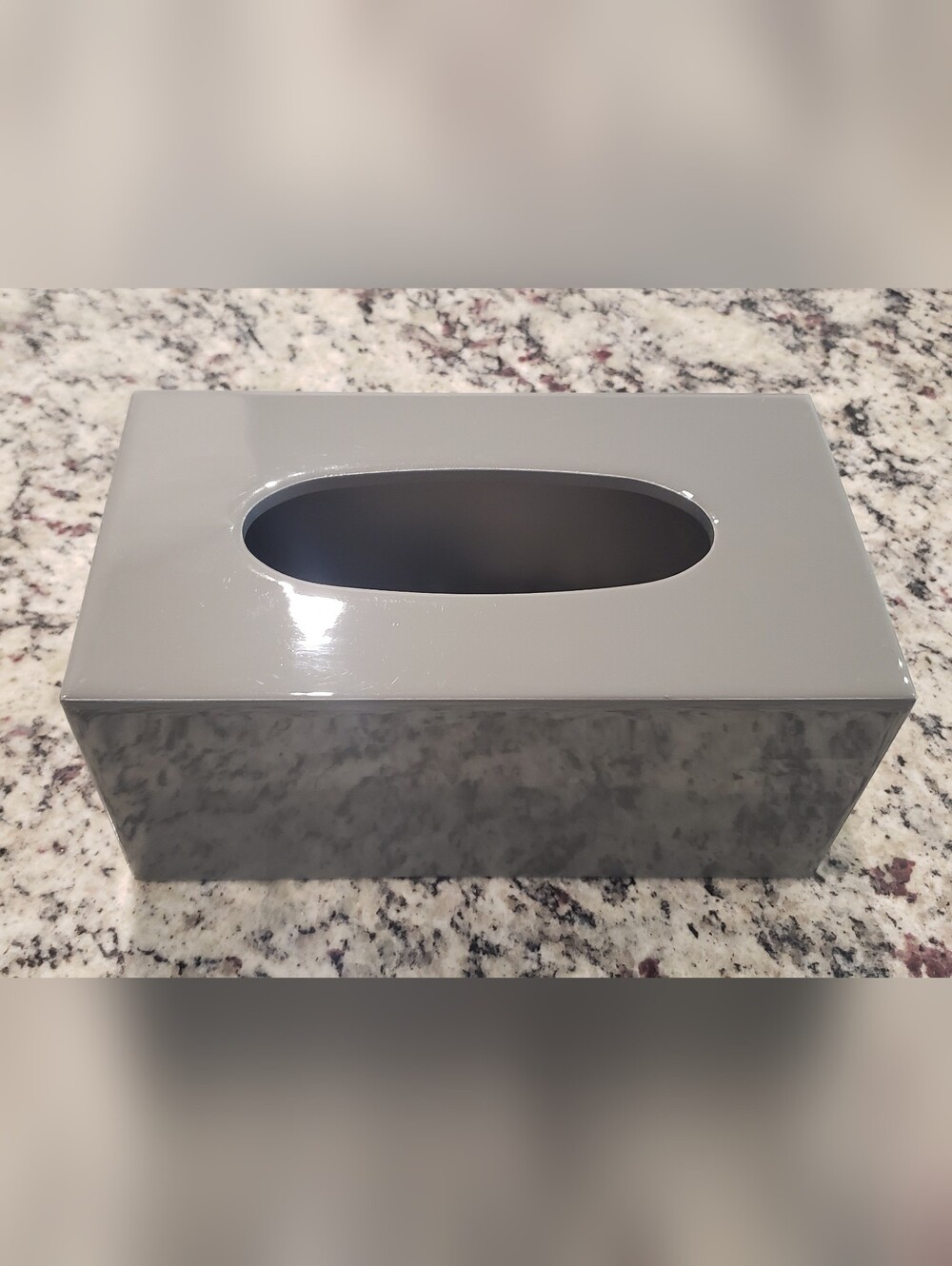 Gray Gloss Hand Made Mike&Ally Large Tissue Box Cover - Home Bath